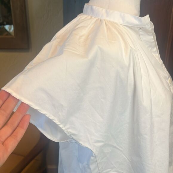 The Shirt by Rochelle Behrens THE FLUTTER SHOULDER SHORT SLEEVE SHIRT , … - Picture 4 of 7